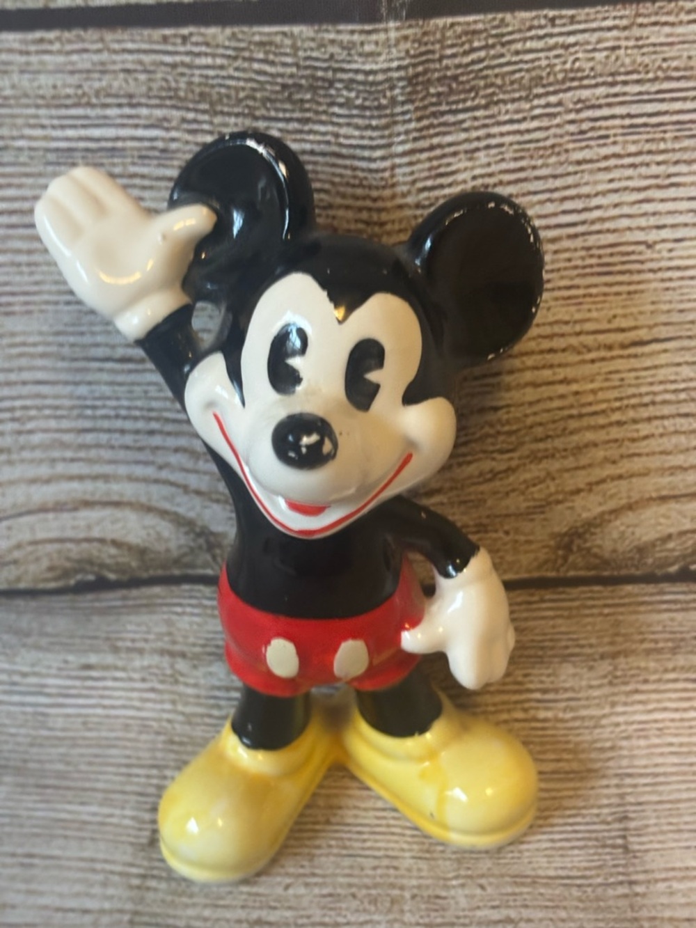 Vintage Micky Mouse Ceramic Figurine - Walt Disney Production -Japan